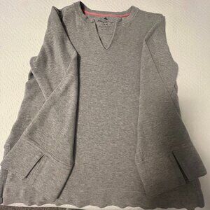 Tommy Bahama GREY Sweatshirt.  Bell Sleeves, V-Neck.